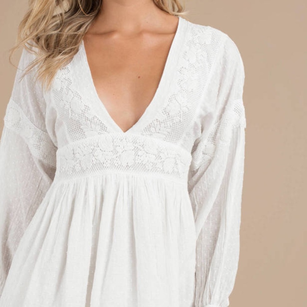 White free people dress NWT